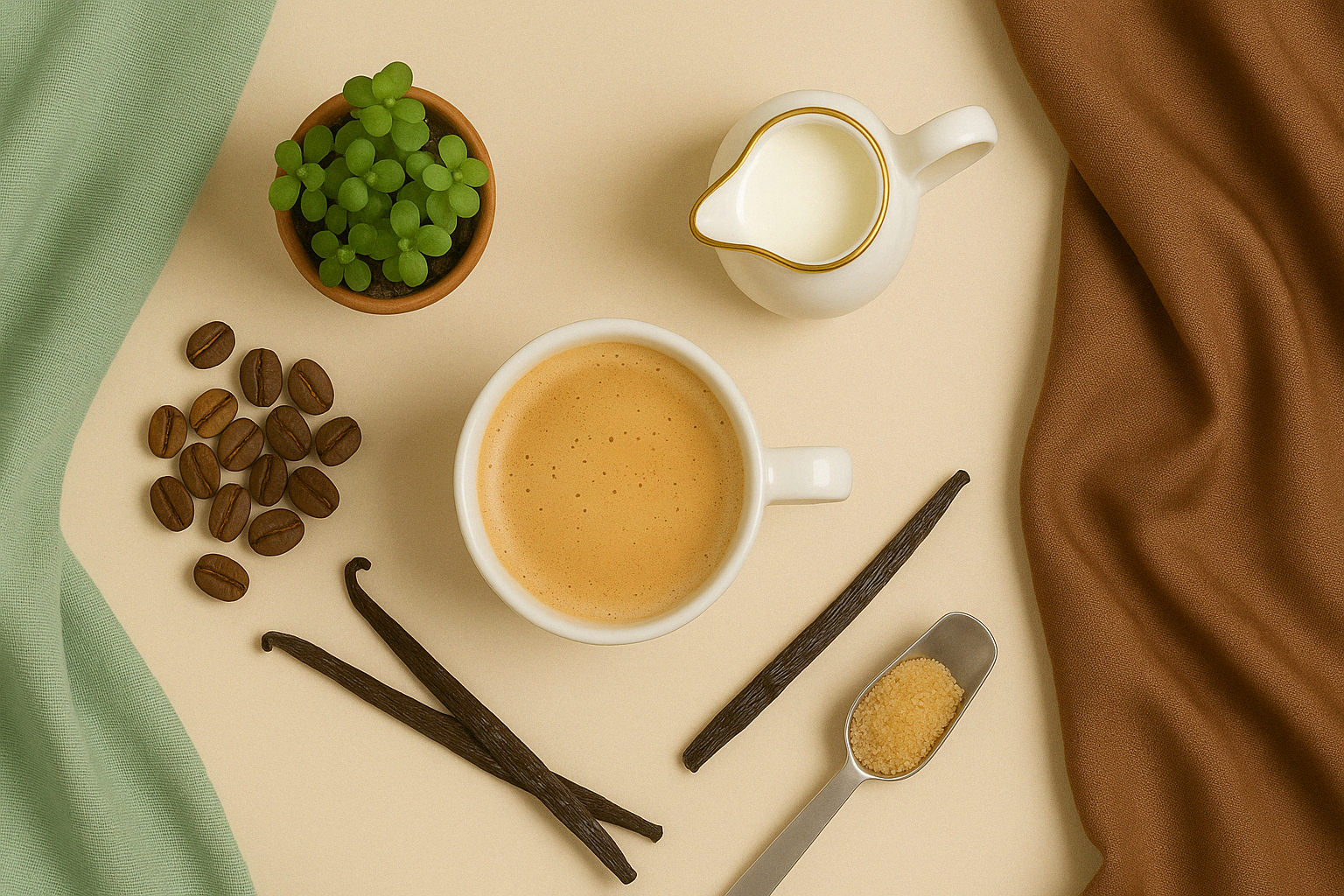 Kaffeerezepte Zutaten - Hintergrund